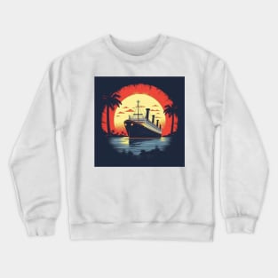 Sail into Adventure: Explore the World on a Cruise Ship Crewneck Sweatshirt